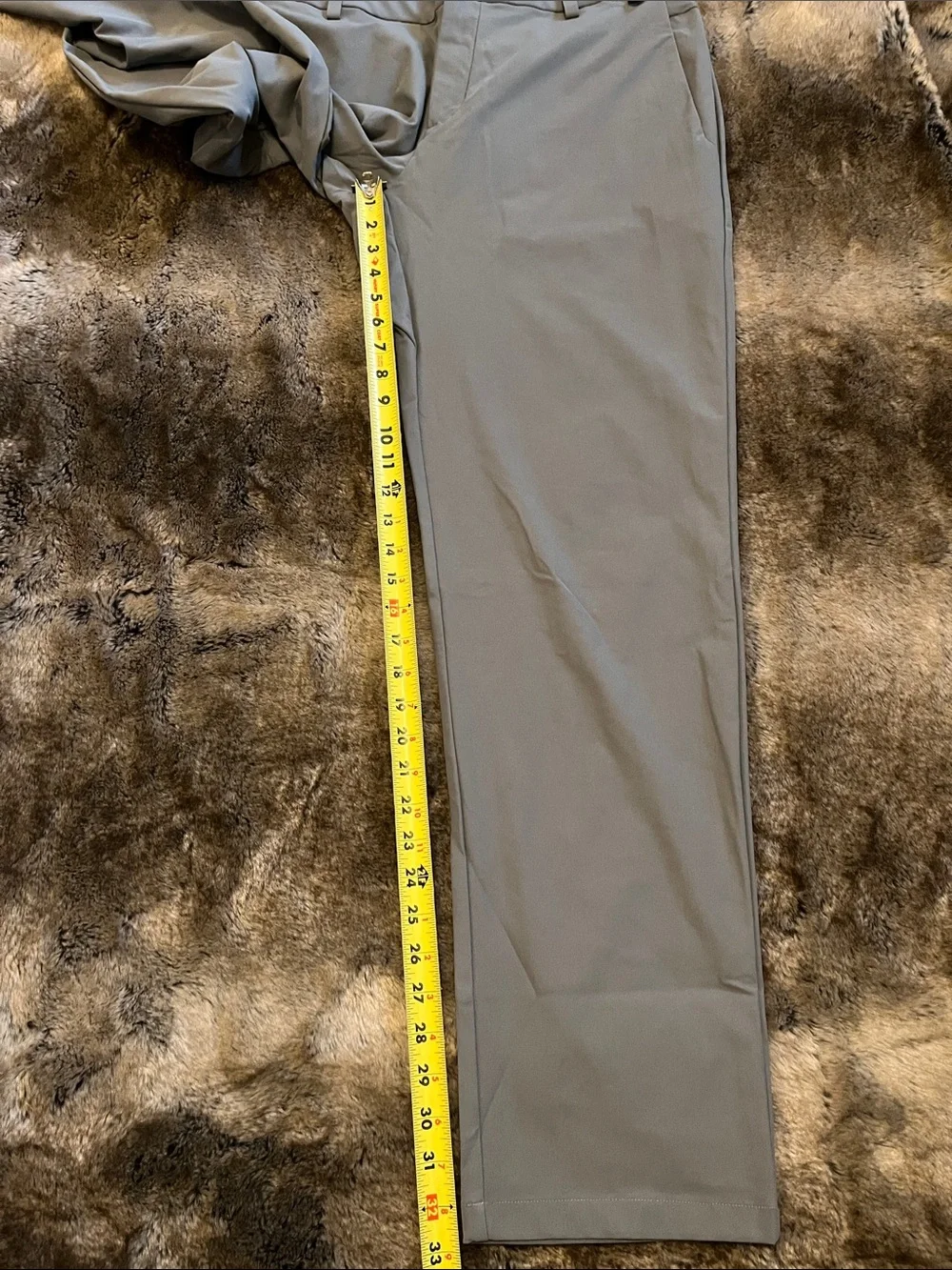Nike 24.7 Perfect Stretch Pants Mens 34X34  Dri FIT  HQ6930-084 UV Gray $125